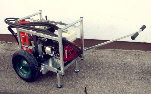 ET14 benzinmotoros hidraulikus kiemelő opcionális kerékkel